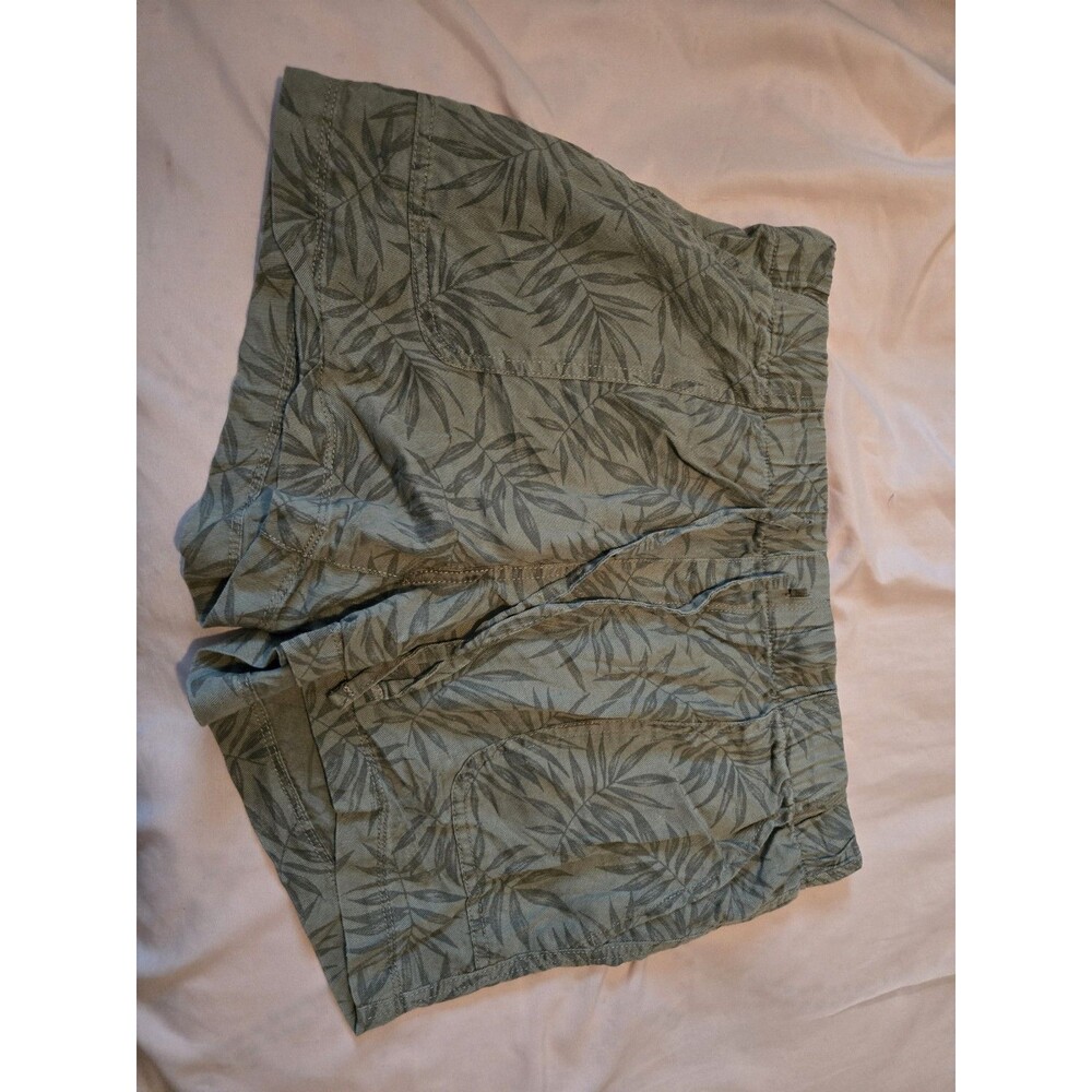 GAP Pull On Tencel Shorts Olive Jungle Vines Women’s Sz Small